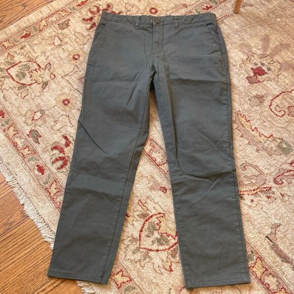 Globe Foundation Forset Green Organic Cotton Men’s Pants Size 34 New - Picture 1 of 14